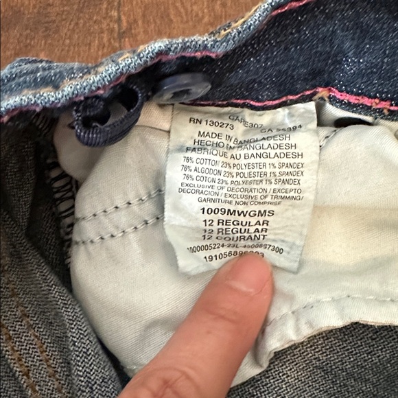 Wrangler Girls Bootcut Blue Jeans - Picture 3 of 5